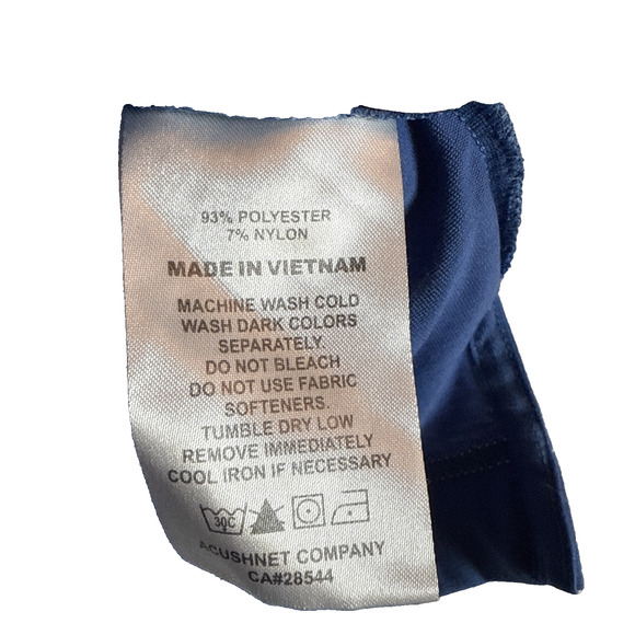 FootJoy Short Sleeve Golf Polo Shirt Men's Blue Size Large L FJ Contrast Stitch - Picture 7 of 11